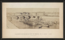 Dérasement des roches du pont de Nemours sur la Saône à Lyon (28 août 1861).