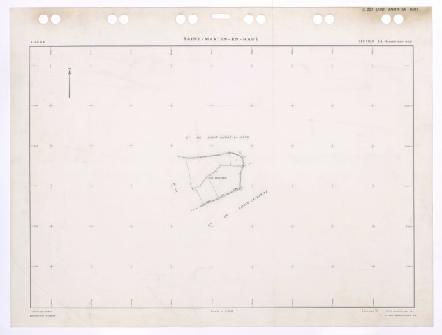 Plans minutes de conservation (PMC). Section ZA. Feuille remembrée pour 1984. Remembrement intégral.
