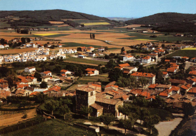 Communay. Vue aérienne.