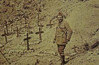 Vaux, abri allemand détruit.