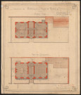 Plan de sol du rez-de-chaussée et du 1er étage