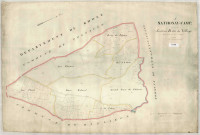 Section B dite du Village, feuille unique : copie modifiée du plan napoléonien.
