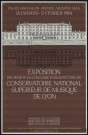 Palais Saint-Jean de Lyon. Exposition "Les projets du concours d'architecture du Conservatoire national supérieur de musique de Lyon" (18 janvier-12 février 1984).