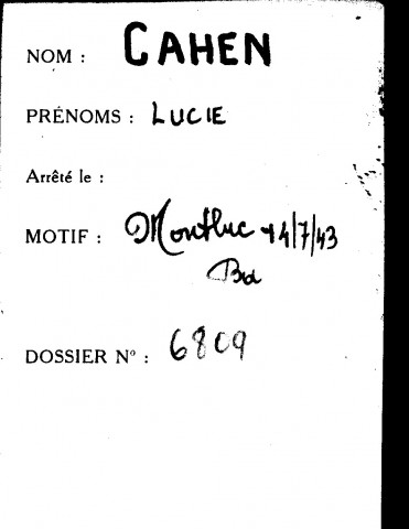 CAHEN Lucie