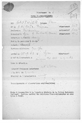 GAUTHIER Henri
