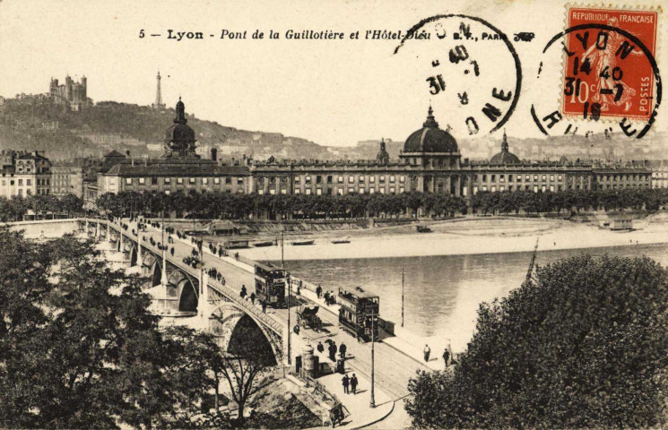 Lyon. Pont de la Guillotière.