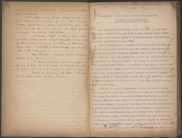 Registre des comptes rendus.