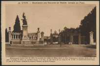 Lyon. Parc de la Tête d'Or, monument des Enfants du Rhône, entrée du Parc.