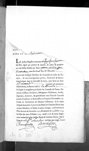 15 décembre 1722-16 mai 1729.
