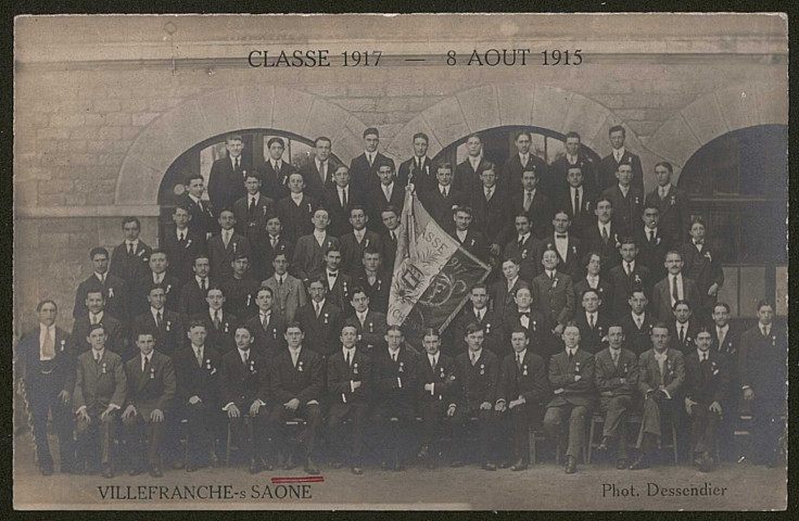 Villefranche-sur-Saône. Classe 1917 - 8 août 1915.