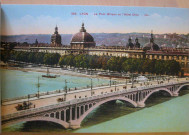 Lyon. Le pont Wilson et l'Hôtel-Dieu.