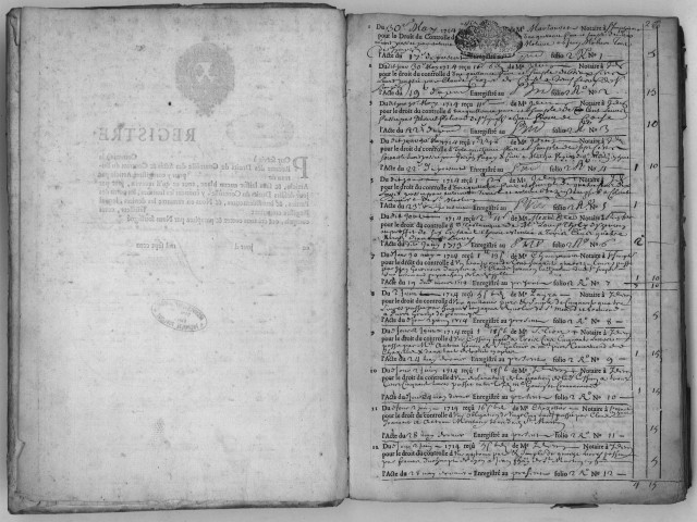 30 mai 1714-24 avril 1715.