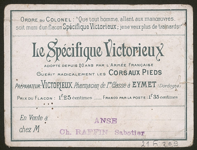 Les pommes de terre.