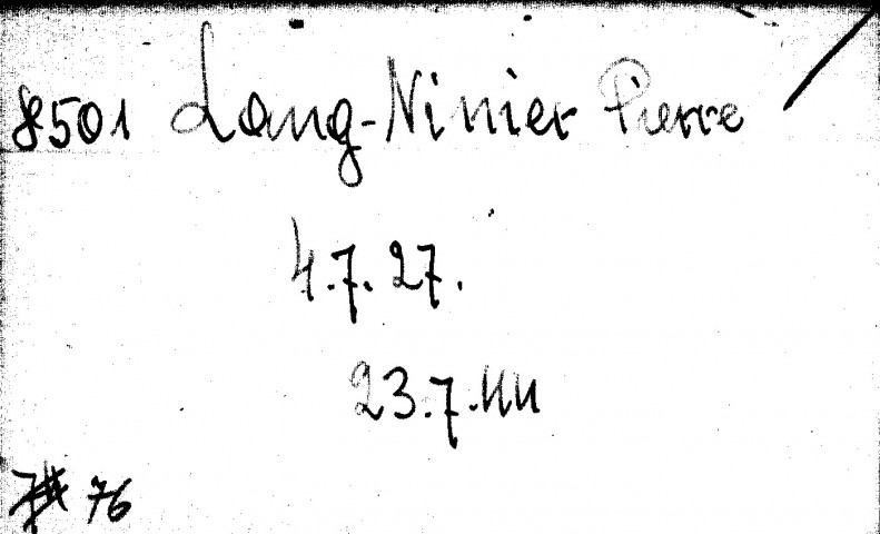 LANG-NIMIEZ/LANG-NIMIER Pierre