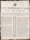 Les représentants du Peuple, envoyés dans la Commune-Affranchie, pour y assurer le bonheur du Peuple avec le triomphe de la République, dans tous les départements environnants, et près l'Armée des Alpes (16 Pluviôse An II).
