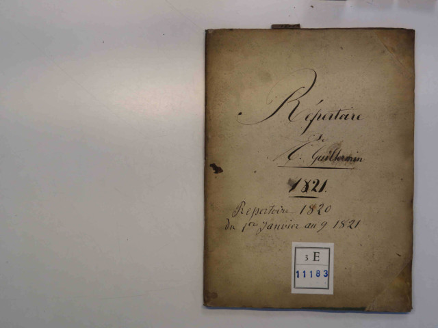 10 janvier 1821-8 janvier 1822