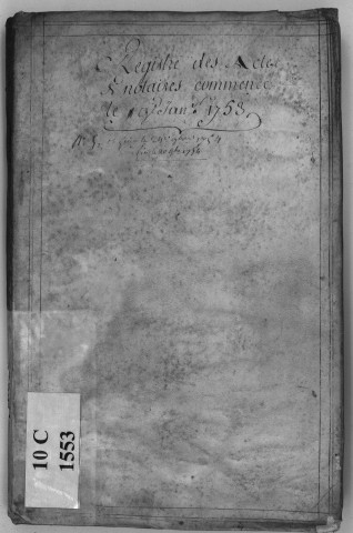 19 janvier 1753-30 novembre 1754.