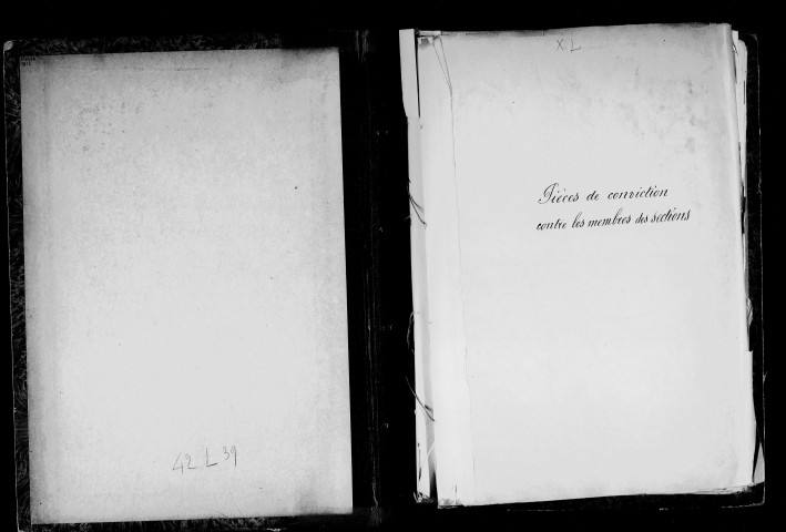 Pièces à conviction contre les membres des sections (juin-octobre 1793).