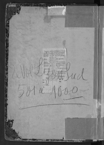 Lyon Sud : n° matricules 501-1000