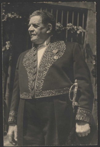 Edouard Herriot (1872-1957), homme politique et maire de Lyon.