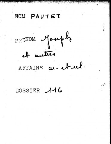 PAUTET Joseph
