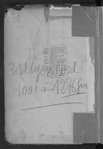 Lyon Nord : n° matricules 1001-1278