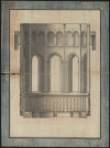 Arcades, colonnes et triforium d'une église non identifiée.
