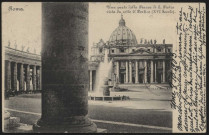 Roma. Una parte della piazza di S. Pietro vista da sotto il portico (XVI secolo).