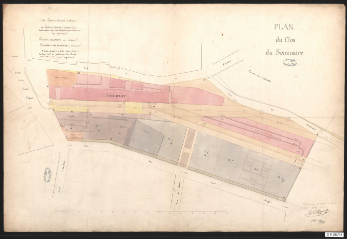Plan daté du 15 mars 1826.