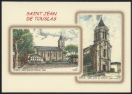 Saint-Jean-de-Touslas. La place et l'église.