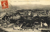 Lyon. Panorama de la Croix-Rousse, vue prise de Fourvière.