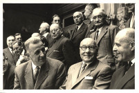 Premier rang, de gauche à droite : Benoît CARTERON, Jean CONDAMIN, Philippe DANILO, Louis PRADEL. Deuxième rang, de gauche à droite : Roger FULCHIRON, Frédéric DUGOUJON, Claude LANEYRIE, Henri JANDARD. Troisième rang, de gauche à droite : Henri THOUZET, Louis LESCHELIER, Paul GIGNOUX, Jean SALQUE.
