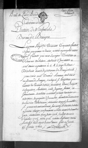 9 avril 1760-16 juin 1762.