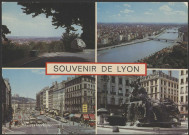 Lyon. Souvenir de Lyon. Vues multiples en mosaïque.