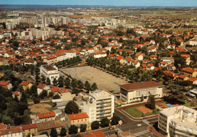 Bron. Vue aérienne.