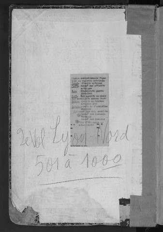 Lyon Nord : n° matricules 501-1000