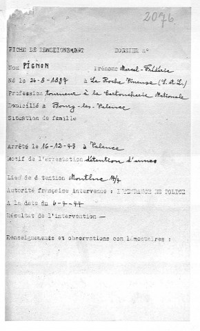 PIGNON Marcel Frédéric