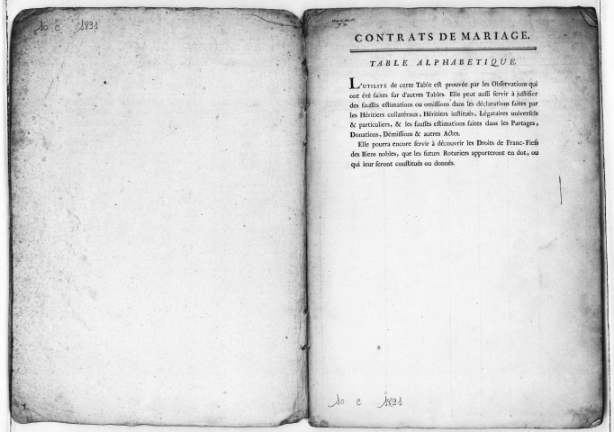 1er janvier 1753-3 novembre 1792.