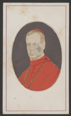 Portrait d’ecclésiastique en pied « J B évêque de Valence ».