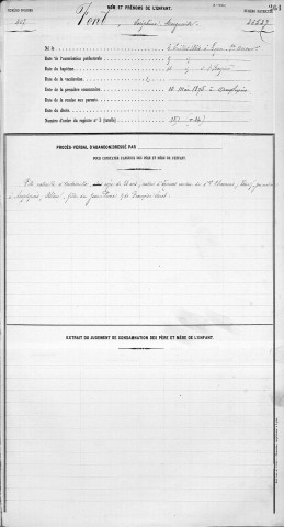 FONT, Joséphine, Marguerite.