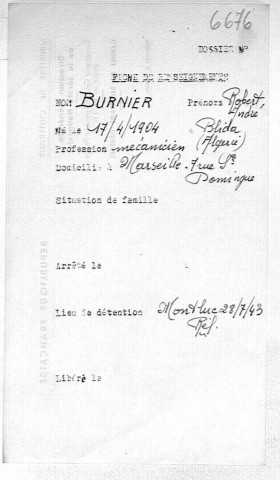 BURNIER Robert André