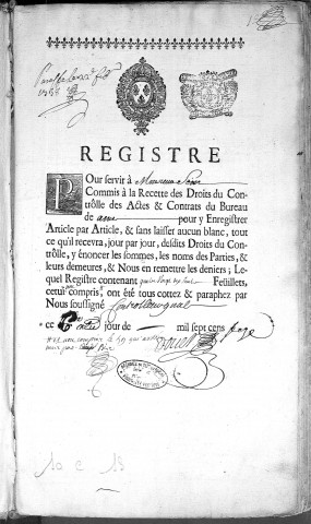 6 décembre 1716-25 juin 1720.