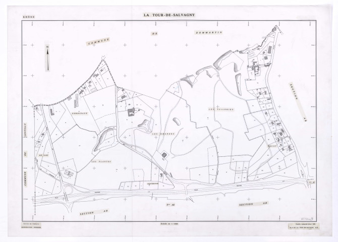 Section AA. Feuille remaniée pour 1991.