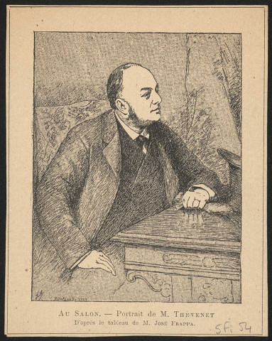 François-Marie Thévenet (1845-1910), avocat, homme politique, député et sénateur, ministre de la justice et des cultes.