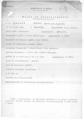 MULLER Gaston