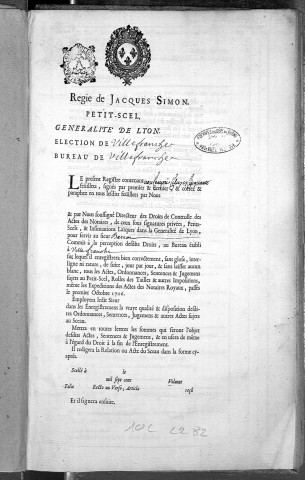 12 janvier 1723-30 janvier 1726.