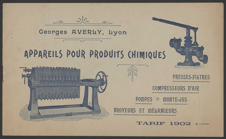 Appareils pour produits chimiques Averly - Lyon.