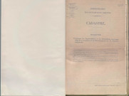 État de sections et matrice des propriétés foncières.