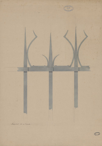 Dessins de la grille d’entrée.