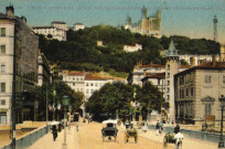 Lyon. Avenue de la bibliothèque (anciennement avenue de l'Archevêché).